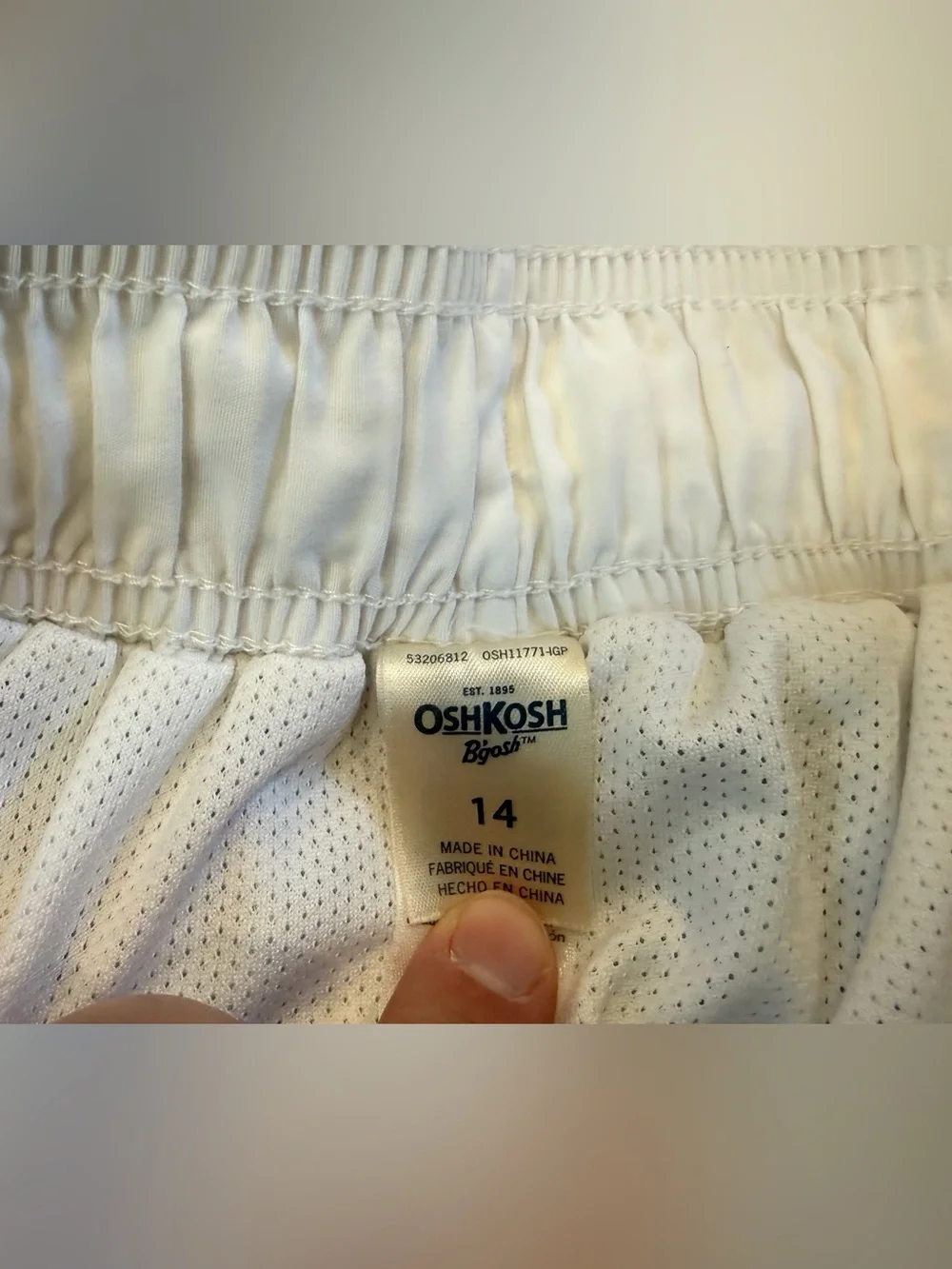 OshKosh B'gosh Boys Shark Print Swim Shorts, Size 14, Blue White Boys Swimwear